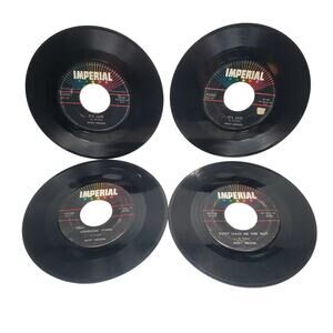 Lot of 4 Ricky Nelson Vintage 45 rpm Imperial Vinyl Records Poor Little Fool